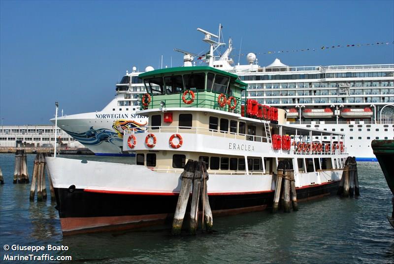 eraclea (Passenger Ship) - IMO 8137835, MMSI 247290500, Call Sign IMRC under the flag of Italy