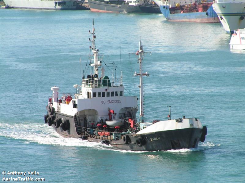 bawa 1 (Bunkering Tanker) - IMO 7228467, MMSI 248138000, Call Sign 9H5863 under the flag of Malta