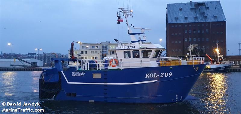 fv fredmarko (Fishing vessel) - IMO , MMSI 261037210, Call Sign SPS3734 under the flag of Poland