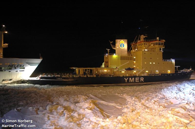 ymer (Icebreaker) - IMO 7505346, MMSI 265066000, Call Sign SDIA under the flag of Sweden