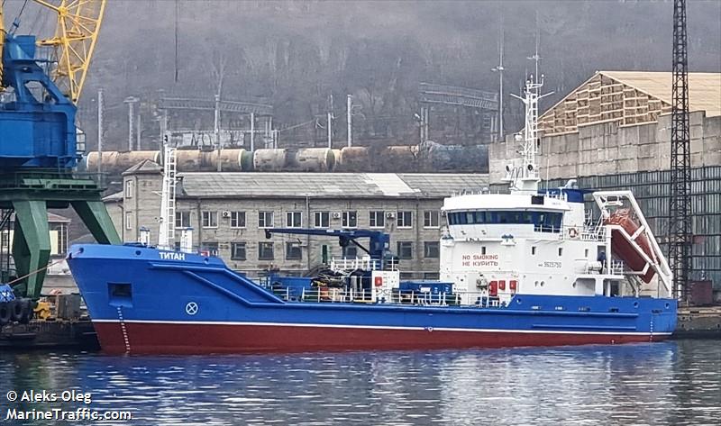 titan (Waste Disposal Vessel) - IMO 9625750, MMSI 273354870, Call Sign UBXI9 under the flag of Russia