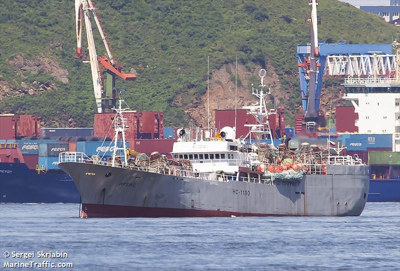 irbis (Fishing Vessel) - IMO 9100463, MMSI 273372840, Call Sign UBBN2 under the flag of Russia