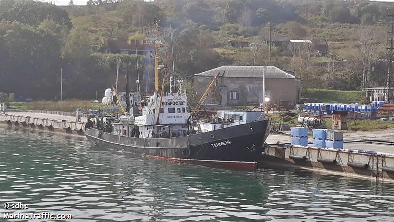 taymen (Fishing Vessel) - IMO 7640885, MMSI 273451240, Call Sign UGQB under the flag of Russia