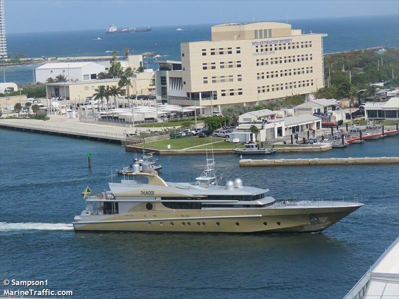 thunder (Pleasure craft) - IMO , MMSI 319168600, Call Sign ZGIY4 under the flag of Cayman Islands