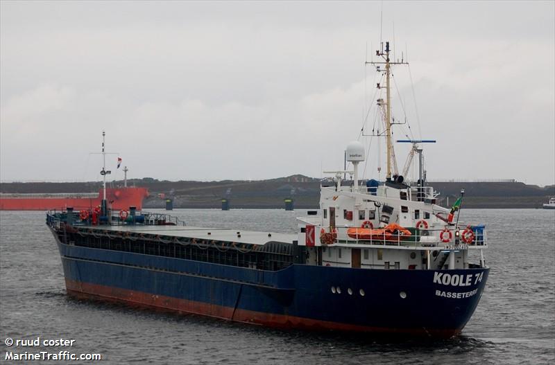koole 74 (General Cargo Ship) - IMO 7002605, MMSI 341201000, Call Sign V4MH4 under the flag of St Kitts & Nevis