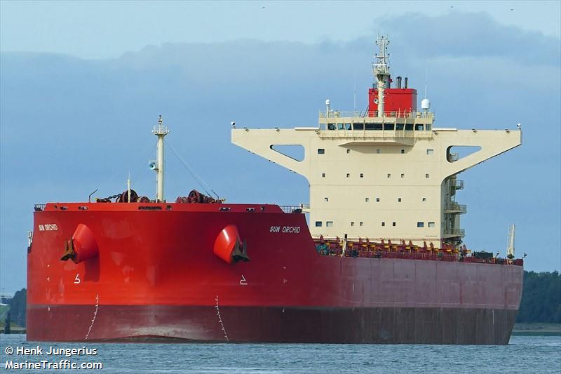 sun orchid (Bulk Carrier) - IMO 9468401, MMSI 355067000, Call Sign 3EVH6 under the flag of Panama