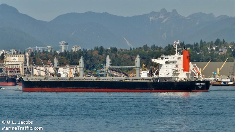 ocean venus (Bulk Carrier) - IMO 9604964, MMSI 373063000, Call Sign 3FLI2 under the flag of Panama