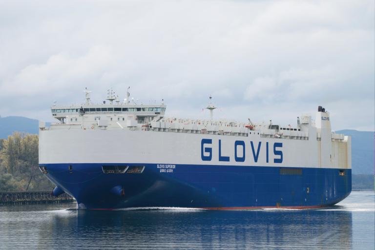 glovis superior (Vehicles Carrier) - IMO 9674189, MMSI 441156000, Call Sign D8GL under the flag of Korea