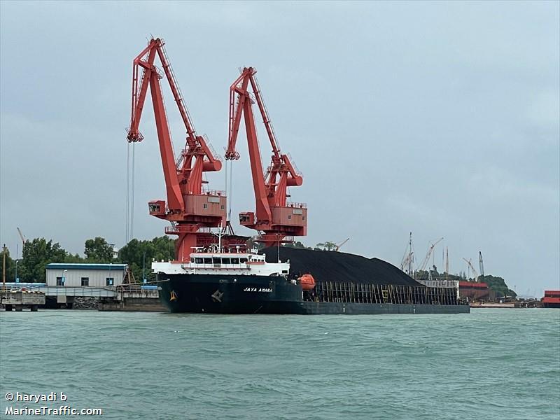 jaya amara (Deck Cargo Ship) - IMO 9612741, MMSI 525015919, Call Sign POEK under the flag of Indonesia