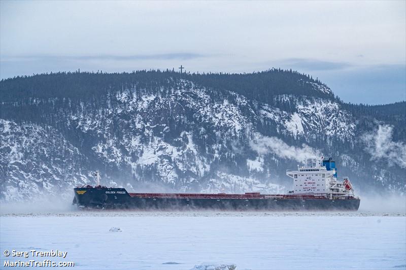 golden freeze (Bulk Carrier) - IMO 9849904, MMSI 538009115, Call Sign V7A4337 under the flag of Marshall Islands