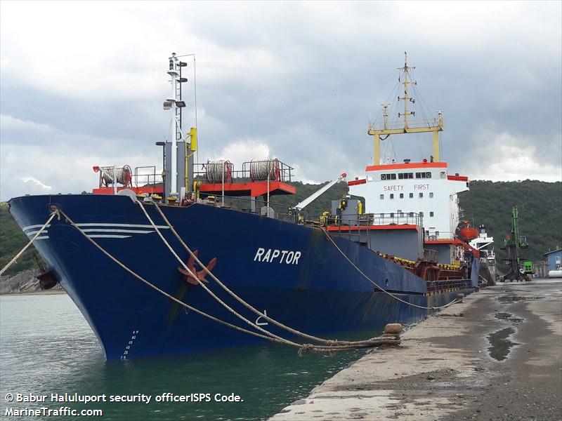 raptor (General Cargo Ship) - IMO 8212350, MMSI 620547000, Call Sign D6A2547 under the flag of Comoros