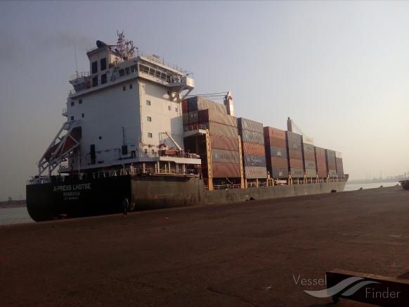 x-press lhotse (Container Ship) - IMO 9678642, MMSI 636016677, Call Sign D5HG3 under the flag of Liberia