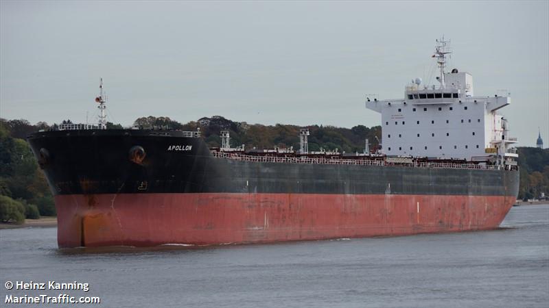 apollon (Bulk Carrier) - IMO 9646663, MMSI 636017781, Call Sign D5MR6 under the flag of Liberia