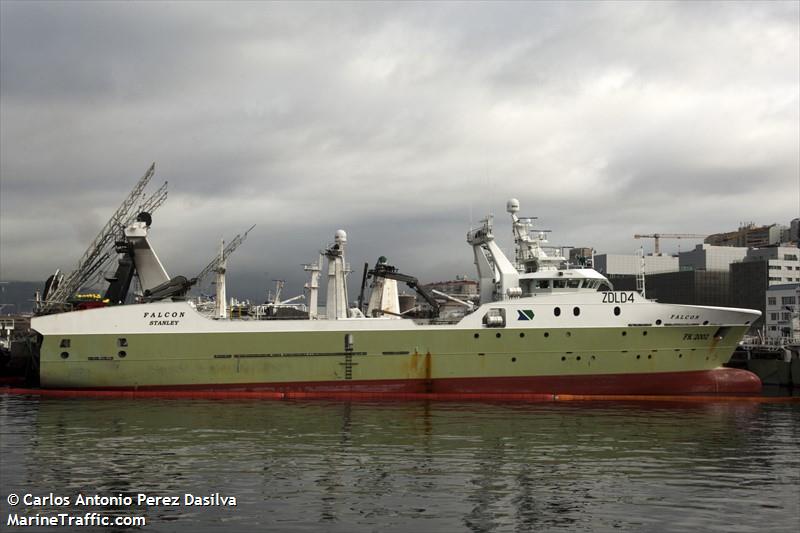 falcon (Fish Factory Ship) - IMO 9878931, MMSI 740423000, Call Sign ZDLD4 under the flag of Falkland Islands