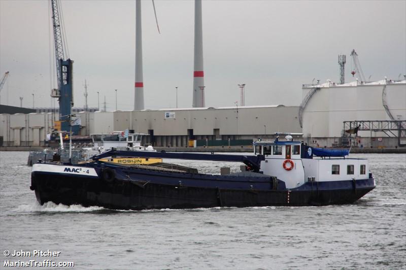 mac 4 . (Cargo ship) - IMO , MMSI 205514990, Call Sign OT5149 under the flag of Belgium