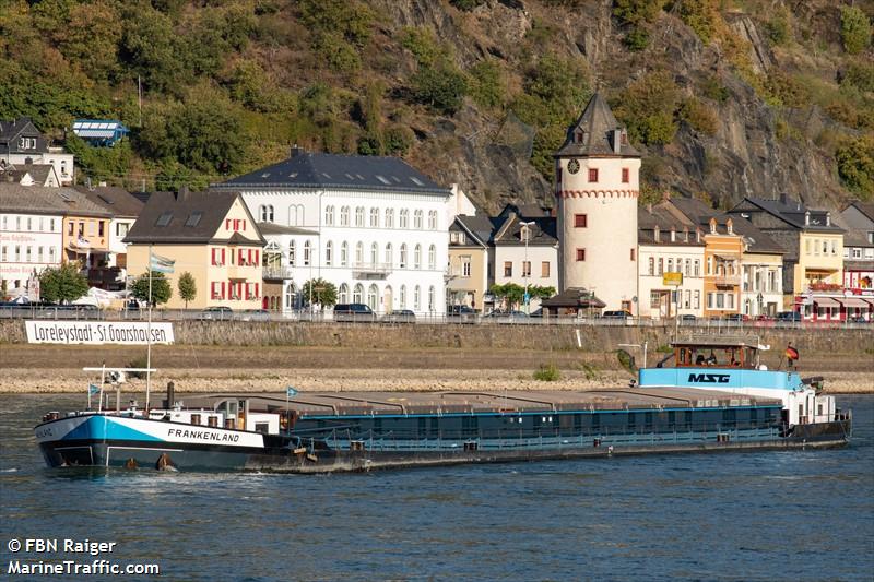 frankenland (Cargo ship) - IMO , MMSI 211169480, Call Sign DA5069 under the flag of Germany