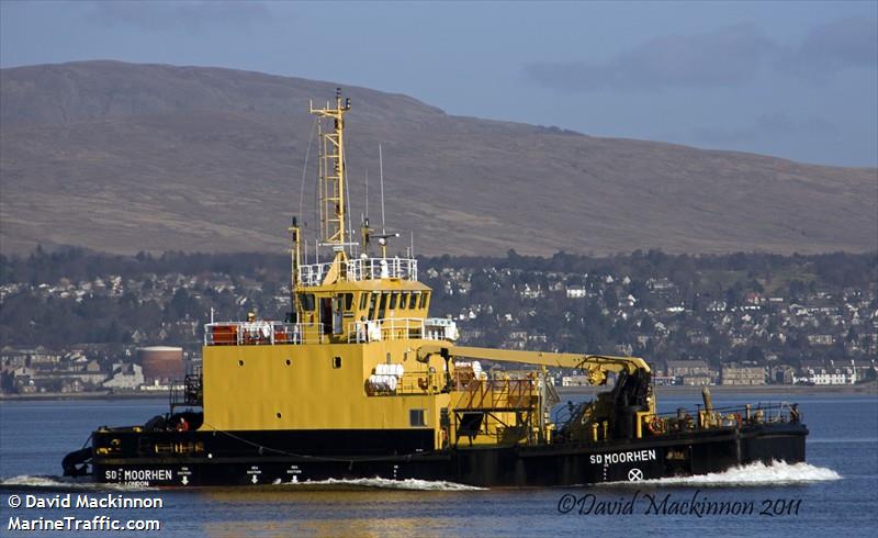 sd moorhen (Offshore Support Vessel) - IMO 8807947, MMSI 232002927, Call Sign GACX under the flag of United Kingdom (UK)