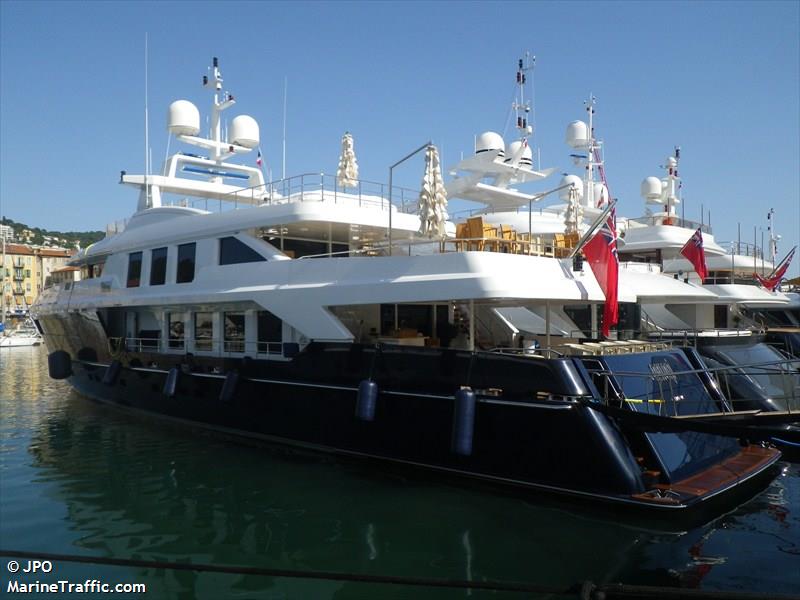 clicia (Yacht) - IMO 9559822, MMSI 235082478, Call Sign 2DWB9 under the flag of United Kingdom (UK)