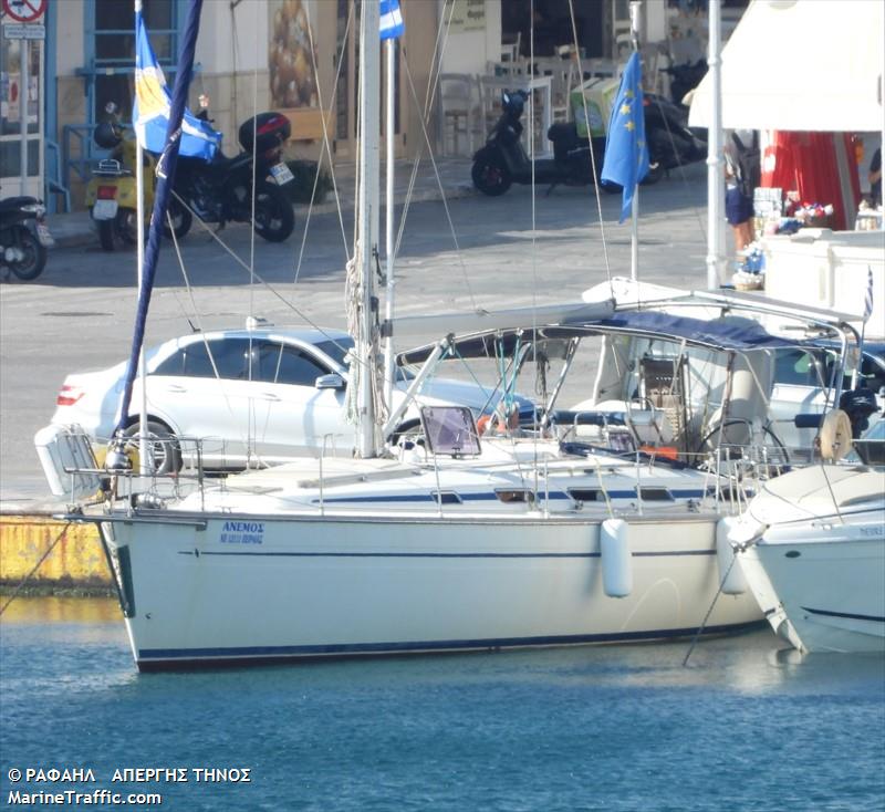 anemos (Sailing vessel) - IMO , MMSI 240142100 under the flag of Greece