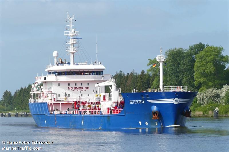 bitfjord (Bitumen Tanker) - IMO 9753844, MMSI 244090224, Call Sign PCSV under the flag of Netherlands