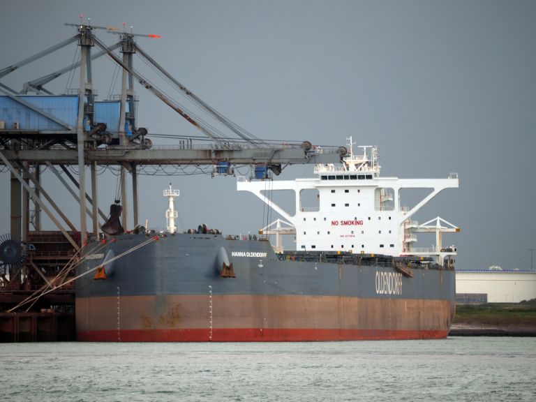 hanna oldendorff (Bulk Carrier) - IMO 9731614, MMSI 255805935, Call Sign CQIE3 under the flag of Madeira