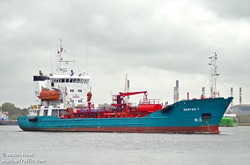 bergen t (Oil Products Tanker) - IMO 8918540, MMSI 273353430, Call Sign UBMH3 under the flag of Russia