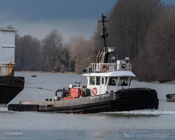 seaspan tempest (Tug) - IMO , MMSI 316005716 under the flag of Canada