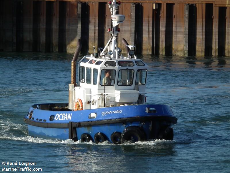 ocean nigiq (Towing vessel) - IMO , MMSI 316012707 under the flag of Canada