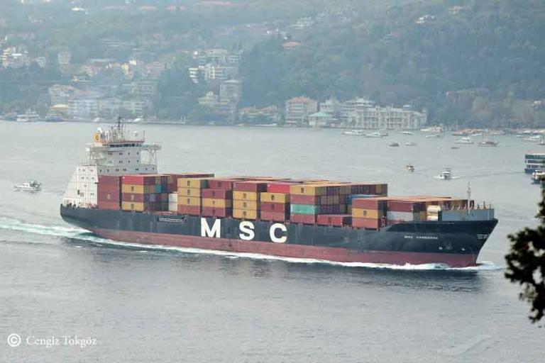 msc canberra (Container Ship) - IMO 9102722, MMSI 357455000, Call Sign H8KT under the flag of Panama
