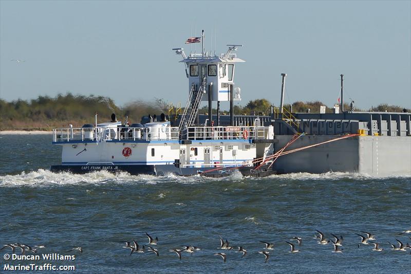 capt frank banta jr (Towing vessel) - IMO , MMSI 367637540, Call Sign WDH6399 under the flag of United States (USA)