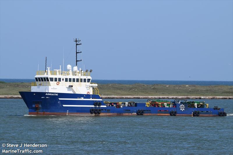 adriatic (Offshore Tug/Supply Ship) - IMO 9724257, MMSI 367654230, Call Sign WDH8057 under the flag of United States (USA)
