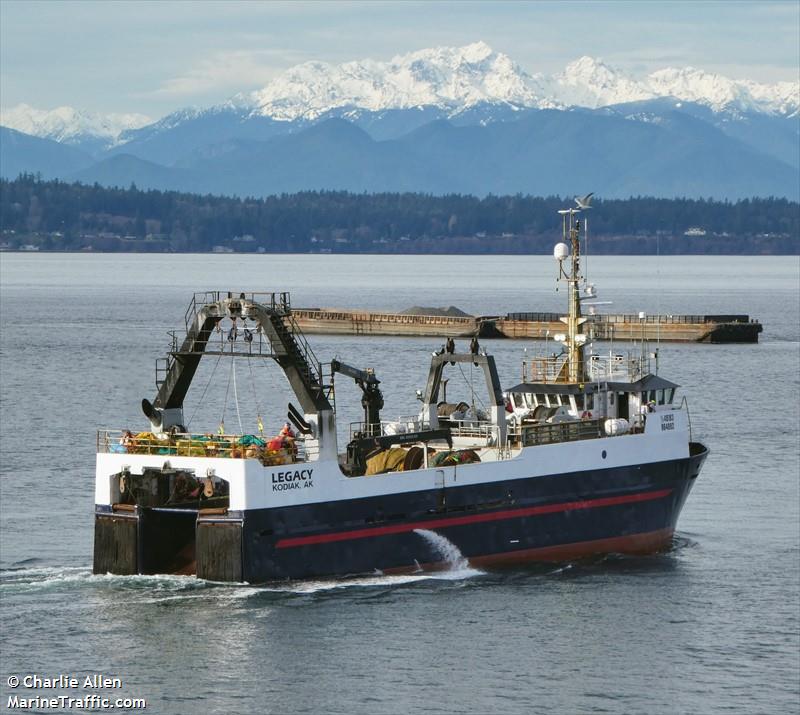 legacy (Fishing Vessel) - IMO 8315695, MMSI 367707380, Call Sign WDI5321 under the flag of United States (USA)