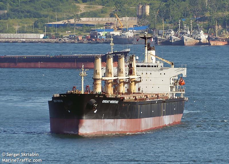 great wentao (Bulk Carrier) - IMO 9166871, MMSI 373824000, Call Sign 3FZH4 under the flag of Panama