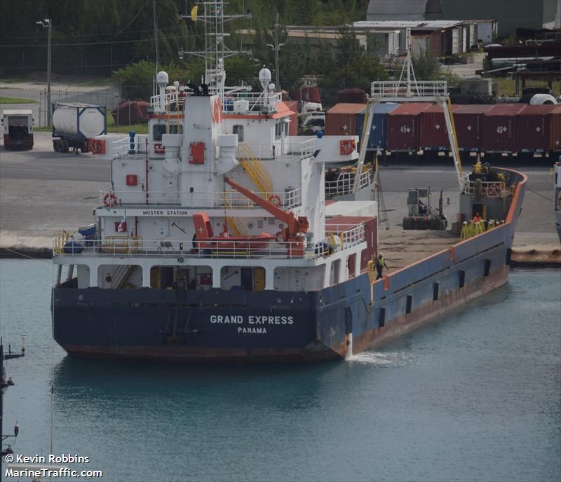 grand express (Landing Craft) - IMO 9607887, MMSI 373959000, Call Sign 3FVI6 under the flag of Panama