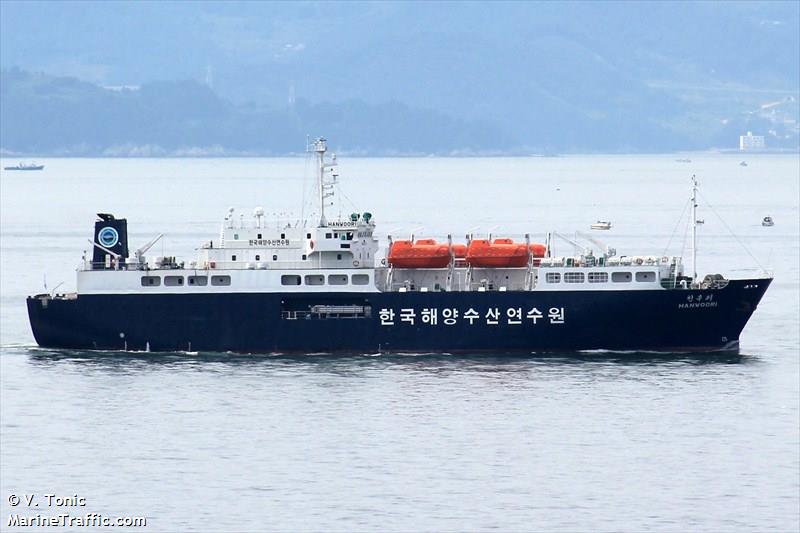 ts hanwoori (Training Ship) - IMO 8822337, MMSI 441622000, Call Sign DSQM2 under the flag of Korea