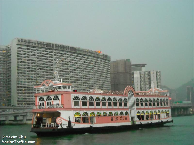 man on (Passenger/Ro-Ro Cargo Ship) - IMO 8132067, MMSI 477995066, Call Sign VRS4323 under the flag of Hong Kong