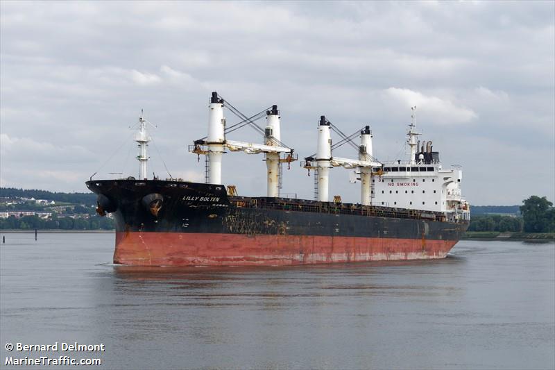 lilly bolten (Bulk Carrier) - IMO 9406063, MMSI 538008651, Call Sign V7A2622 under the flag of Marshall Islands
