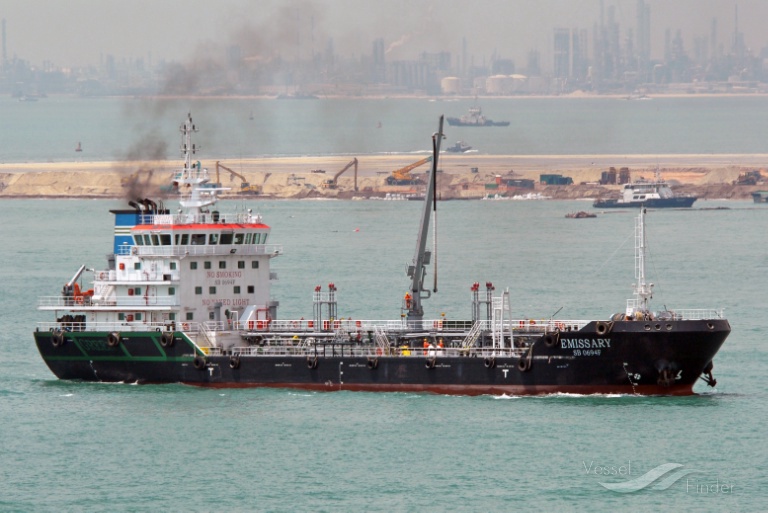 emissary (Oil Products Tanker) - IMO 9603659, MMSI 566210000, Call Sign 9V8998 under the flag of Singapore