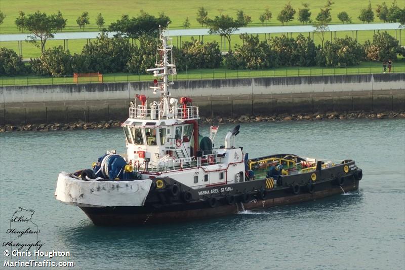 marina ariel (Tug) - IMO 9667784, MMSI 566717000, Call Sign 9V9525 under the flag of Singapore