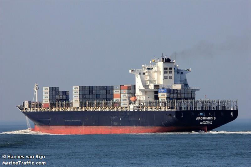 archimidis (Container Ship) - IMO 9315379, MMSI 636015743, Call Sign D5CN5 under the flag of Liberia