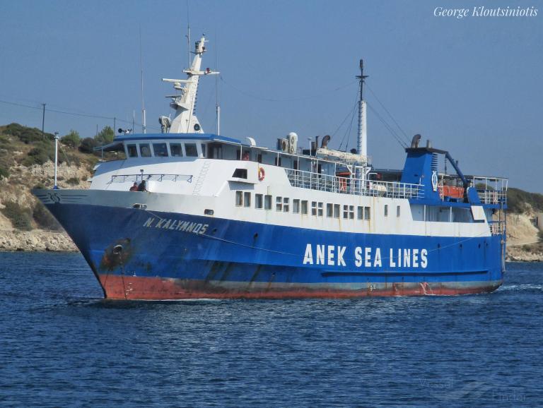 nissos kalymnos (Passenger/Ro-Ro Cargo Ship) - IMO 8704212, MMSI 237015200, Call Sign SXEO under the flag of Greece