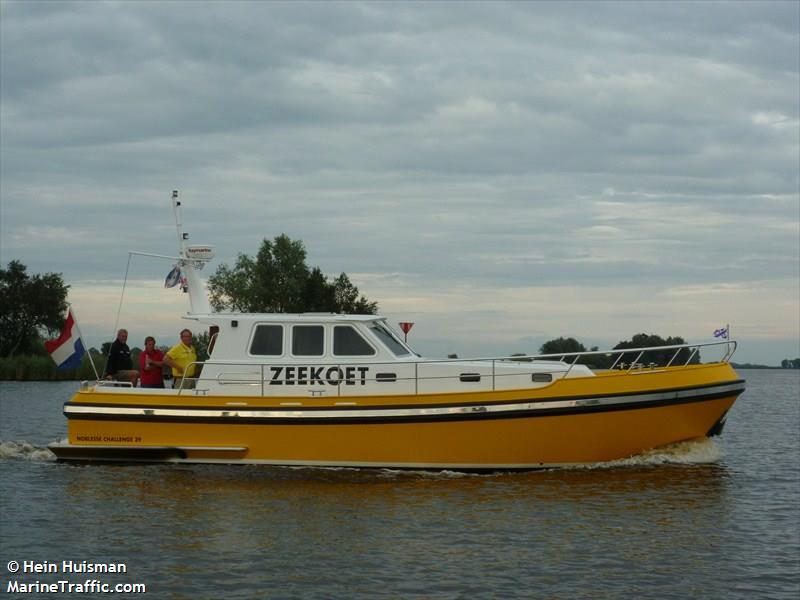 zeekoet (Pleasure craft) - IMO , MMSI 244740784, Call Sign PC2374 under the flag of Netherlands