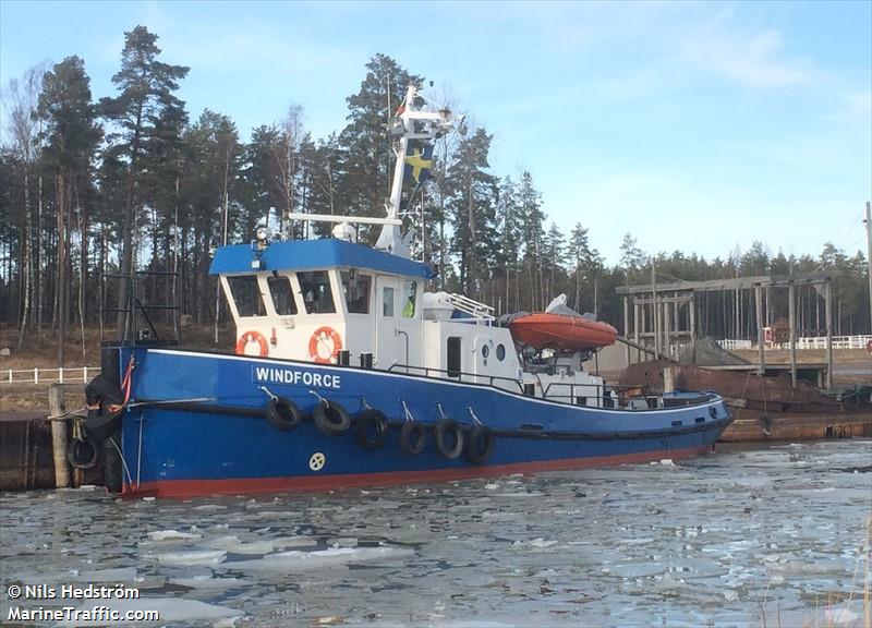 windforce (Towing vessel) - IMO , MMSI 265758290, Call Sign SIDW under the flag of Sweden