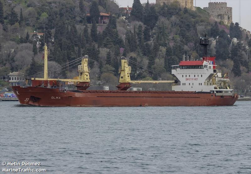 olma (General Cargo Ship) - IMO 8004806, MMSI 334029000, Call Sign HQAH5 under the flag of Honduras