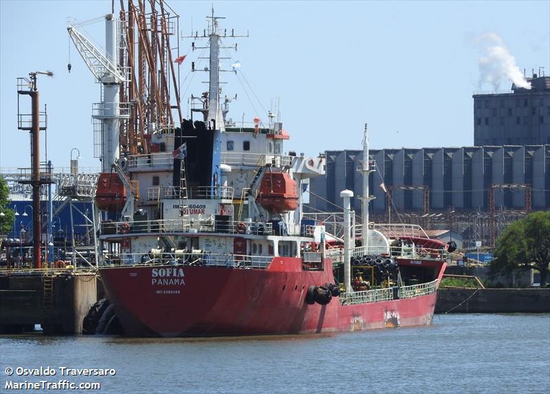 sofia (Oil Products Tanker) - IMO 9460409, MMSI 357296000, Call Sign H3KP under the flag of Panama
