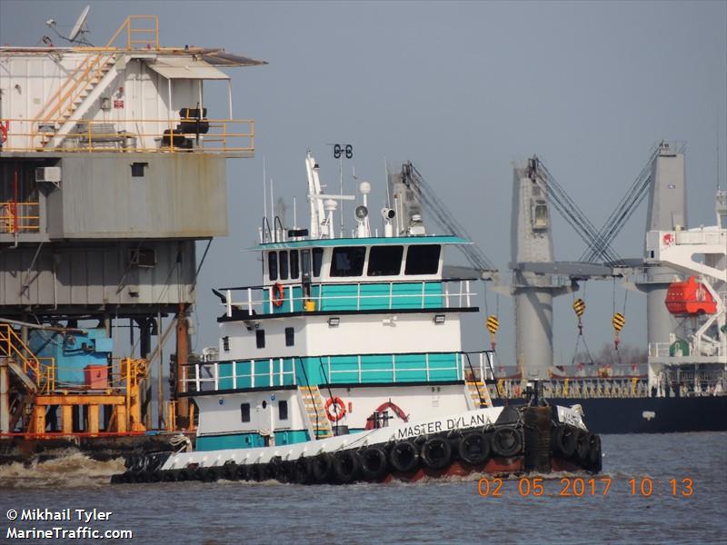 master dylan (Tug) - IMO , MMSI 367008390, Call Sign WDC3472 under the flag of United States (USA)