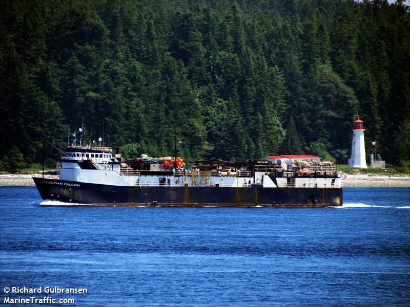 aleutian falcon (Fish Factory Ship) - IMO 8016330, MMSI 367395640, Call Sign WDE7634 under the flag of United States (USA)