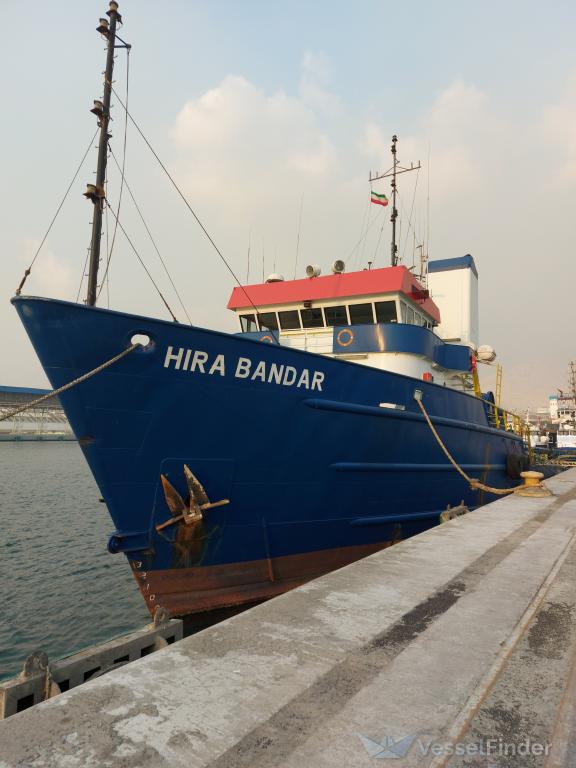 hira bandar (Offshore Tug/Supply Ship) - IMO 8216423, MMSI 422403900, Call Sign EPRQ5 under the flag of Iran