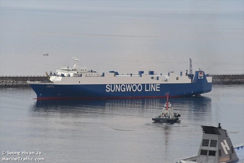 sungwoo jeju (Ro-Ro Cargo Ship) - IMO 9217606, MMSI 440925000, Call Sign D7RO under the flag of Korea