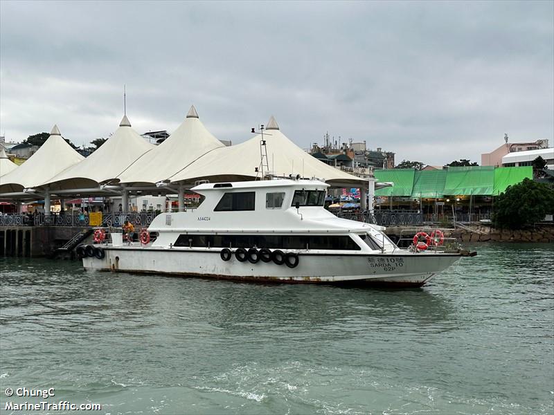 srada 10 (Passenger ship) - IMO , MMSI 477996722, Call Sign VRS6022 under the flag of Hong Kong